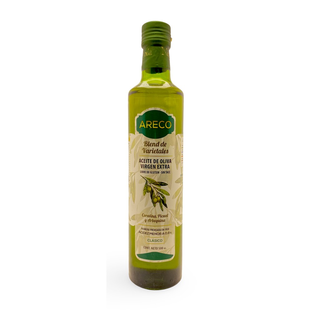 Aceite de Oliva Extra Virgen Blens de Varietales x 500 ml ARECO