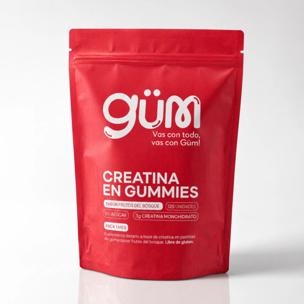 Creatina en Gomitas GÜM · Doypack 1 Mes
