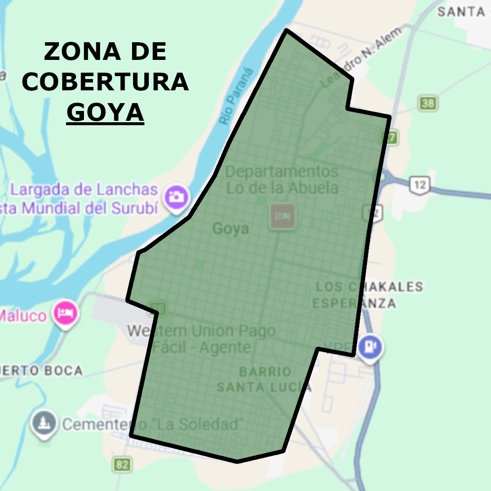 Zona de cobertura Goya