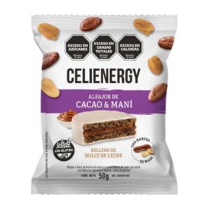 ALFAJOR CELIENERGY CACAO Y MANI