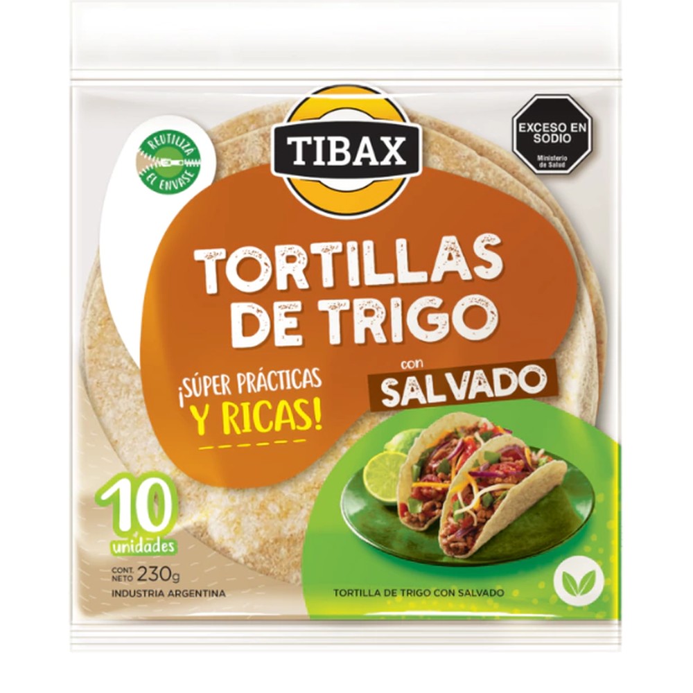TIBAX TORTILLAS DE SALVADO