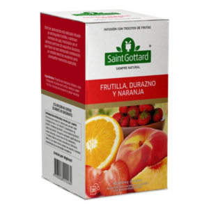 SAINT GOTTARD FRUTILLA, DURAZNO Y NARANJA X20