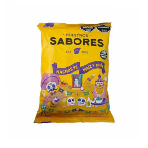 NUESTROS SABORES NACHOS DE MAIZ Y CHIA