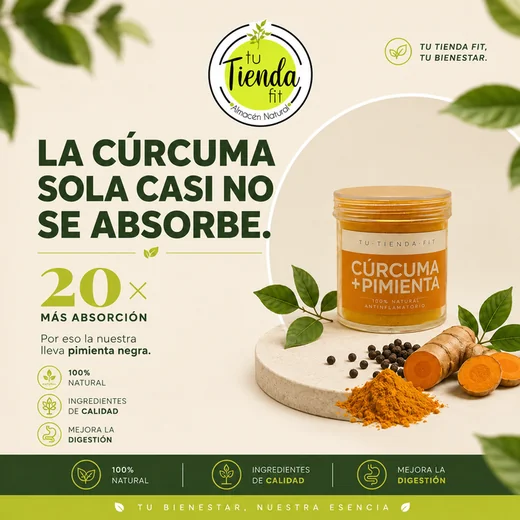 20x más absorción - Campaña Tu Tienda Fit Cúrcuma
