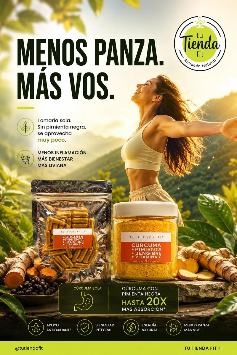 Menos panza, más vos. Tomada sola, sin pimienta negra, se aprovecha muy poco