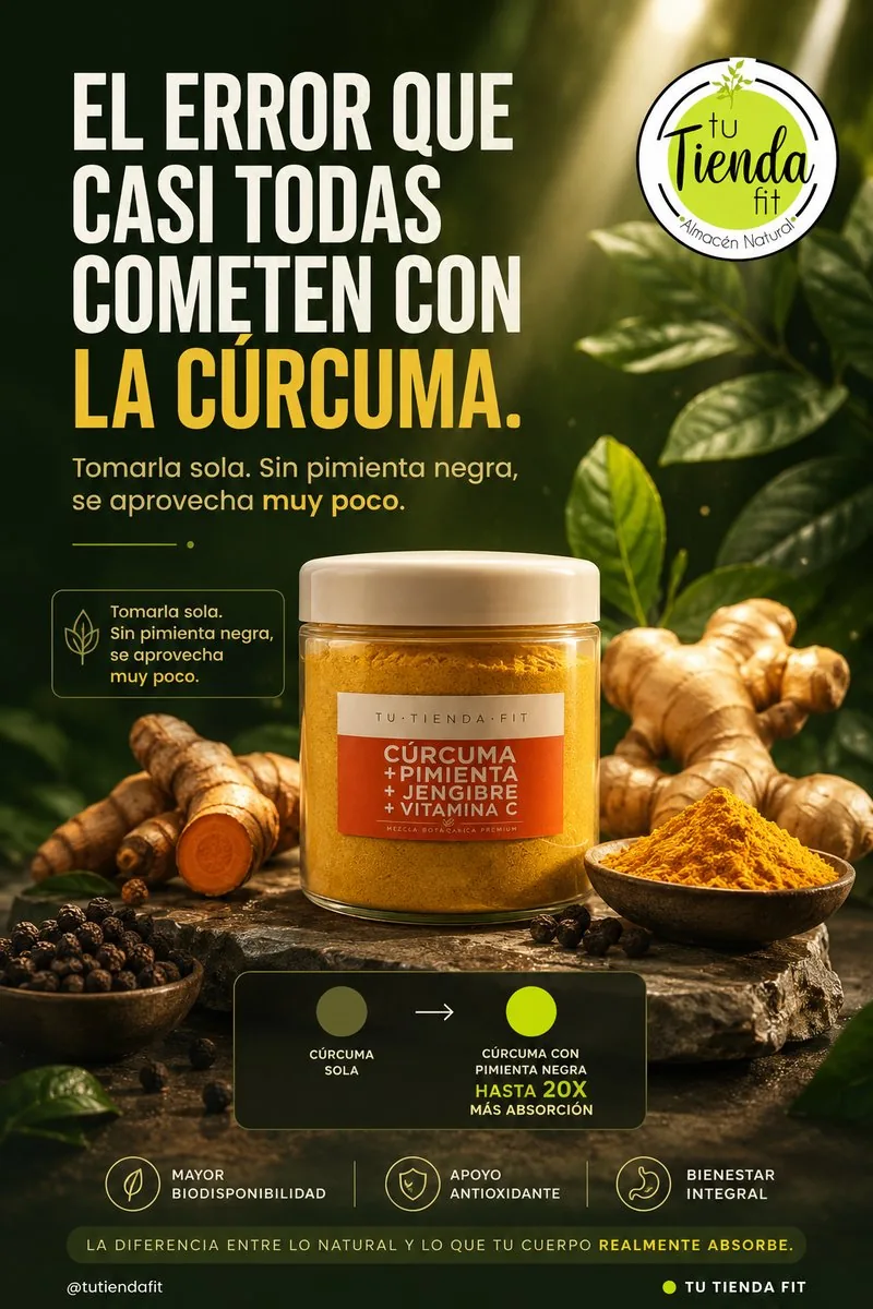 El error que casi todas cometen con la cúrcuma: tomarla sola, sin pimienta negra, se aprovecha muy poco