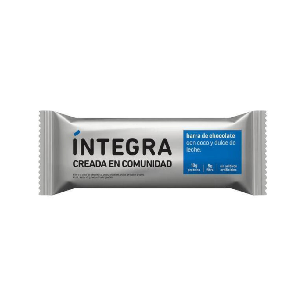 BARRA DE CHOCOLATE INTEGRA COCO Y DDL