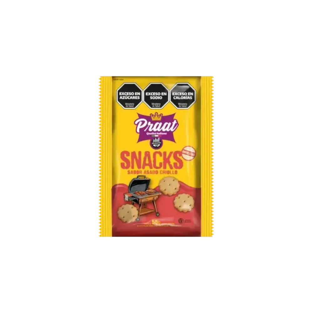 PRAAT SNACKS ASADO CRIOLLO