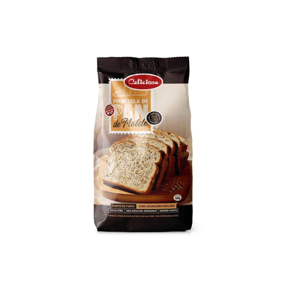 CELICIOSA PAN DE MOLDE CON SEMILLAS