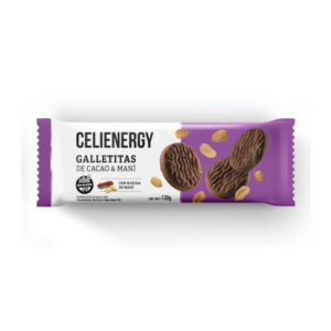 CELIENERGY Galletitas de cacao amargo y mani 130g