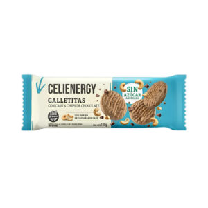 CELIENERGY - Galletitas con caju y chips de chocolate SIN AZUCAR x 130g