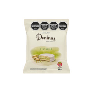 DONINAS ALFAJOR BLANCO CON PISTACHO