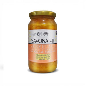SAVONA FIT - Mermelada de durazno y maracuya con stevia x 400g SIN AZUCAR
