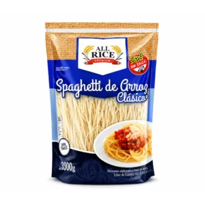 ALL RICE - Fideos Spaghetti de arroz clasico x 300g